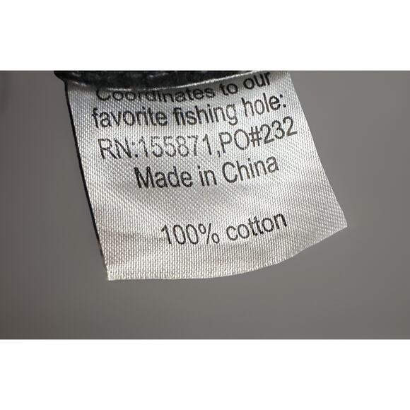 Poncho Outdoors Dad Hat Cap Strapback Adjustable Gray Cotton Fishing Mens - Picture 7 of 8